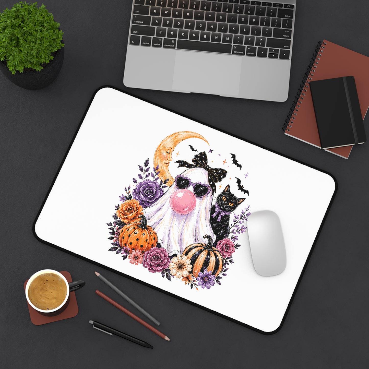 Halloween Ghost Desk Mat