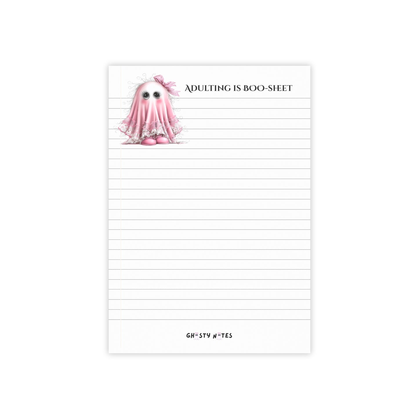 Post-it Note Pad — "Adulting Is Boo-sheet"